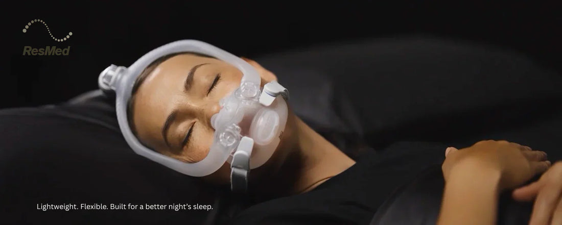 ResMed AirFit X30i oral nasal CPAP mask in use
