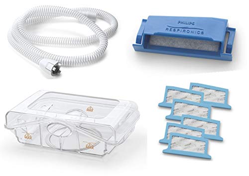 Dreamstation Bundle - H15mm Dreamstation heated tubing (Qty-1)/Water Tank (Qty-1)/Reusable Pollen Filter(Qty-2)/Disposable Ultra Fine Filters(Qty-6) - Canadian CPAP Supply